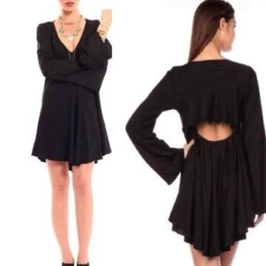 For Love & Lemons Luciana Mini Dress in Black Size S